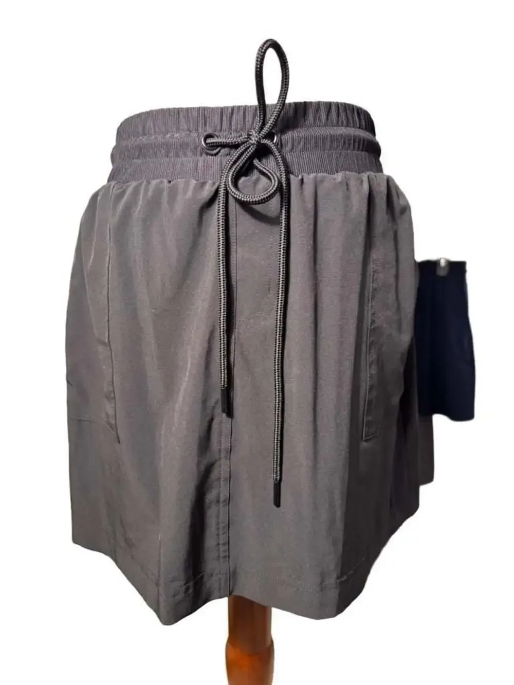 Lou & Grey Black Drawstring Athletic Skort